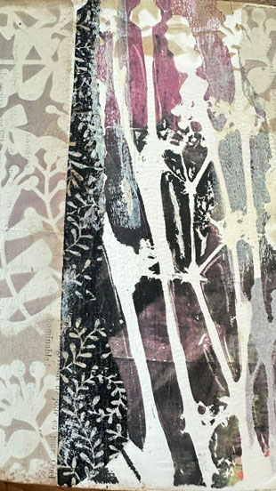 Buch-Illustration mit zarten Farben und Ornamenten