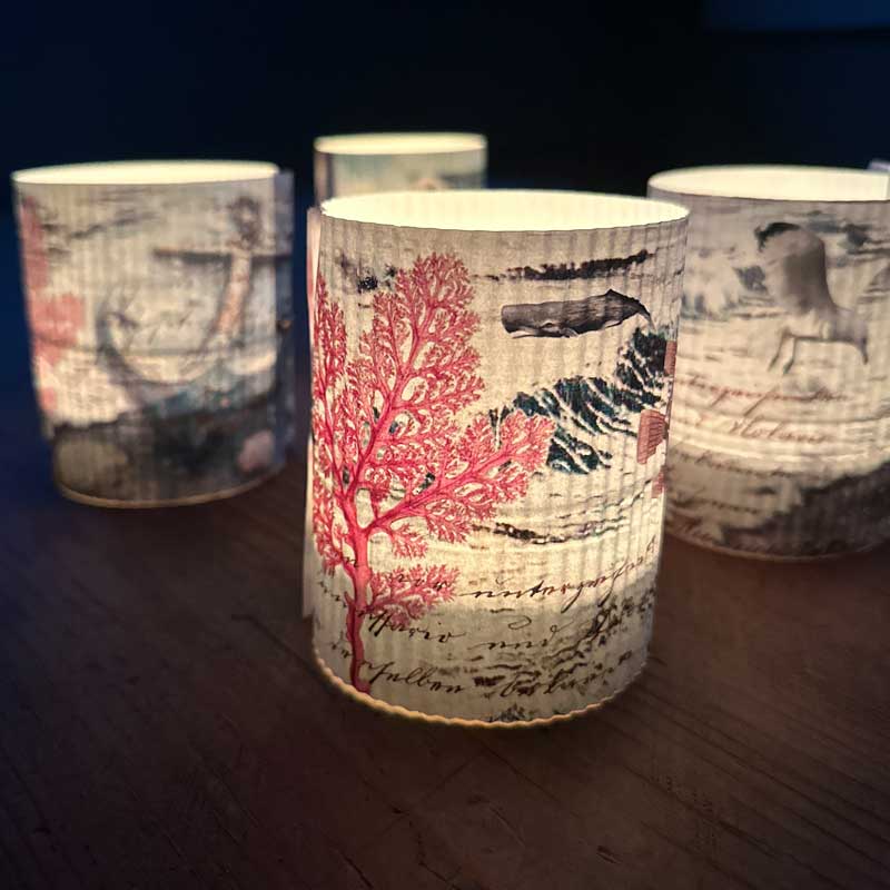 Windlichter aus Papier, Licht und poetischer Stimmung